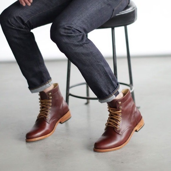 NISOLO Lockwood Trench Boots in Brandy main image 3